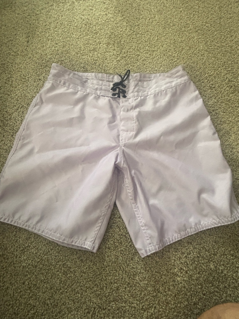 Birdwell Beach Britches Lavender Board Shorts with Black Drawstring